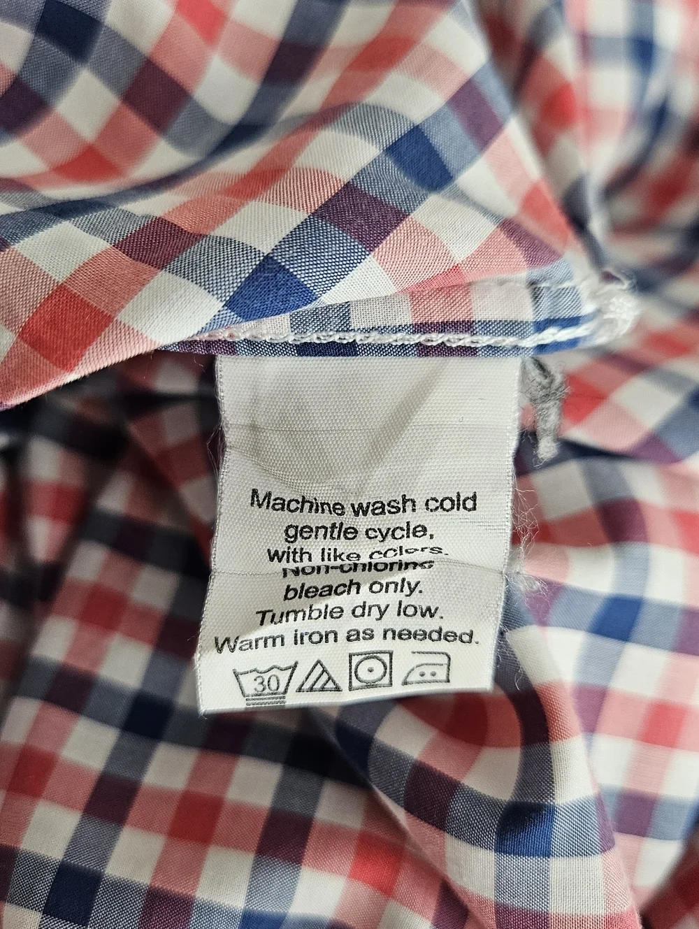 J.CREW Lightweight Shirt Gingham Plaid Long Sleeve Button Up Collared Mens Small